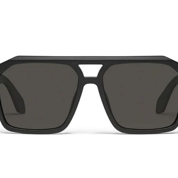 Quay Australia Sound Check Unisrx 44MM Geometric Aviator Sunglasses - Picture 3 of 10